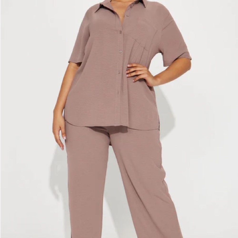 Fashion Nova Mauve Pants & Top Set